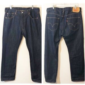 Levi’s 501 classic button fly dark wash 38 x 32